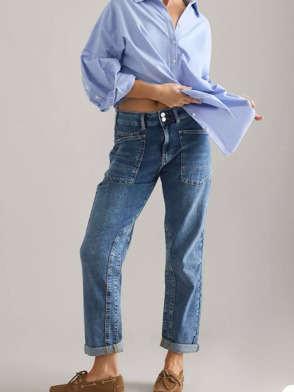 Pilcro Wanderer Mid-Rise Relaxed Jeans